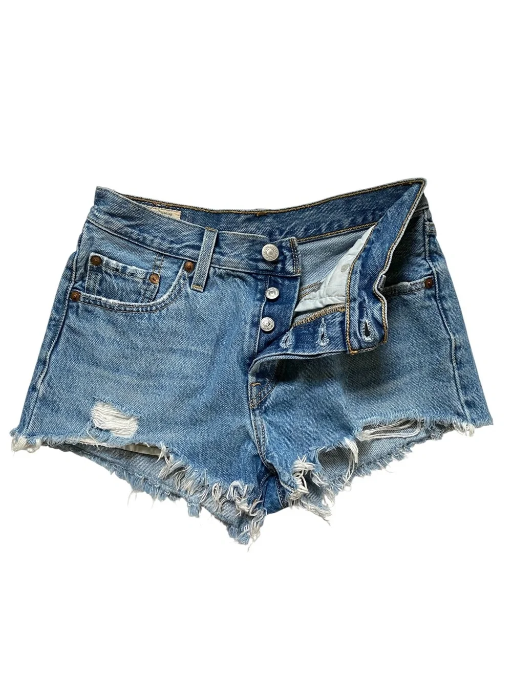 Levi’s 501 Premium Denim Button Fly Short Shorts W25